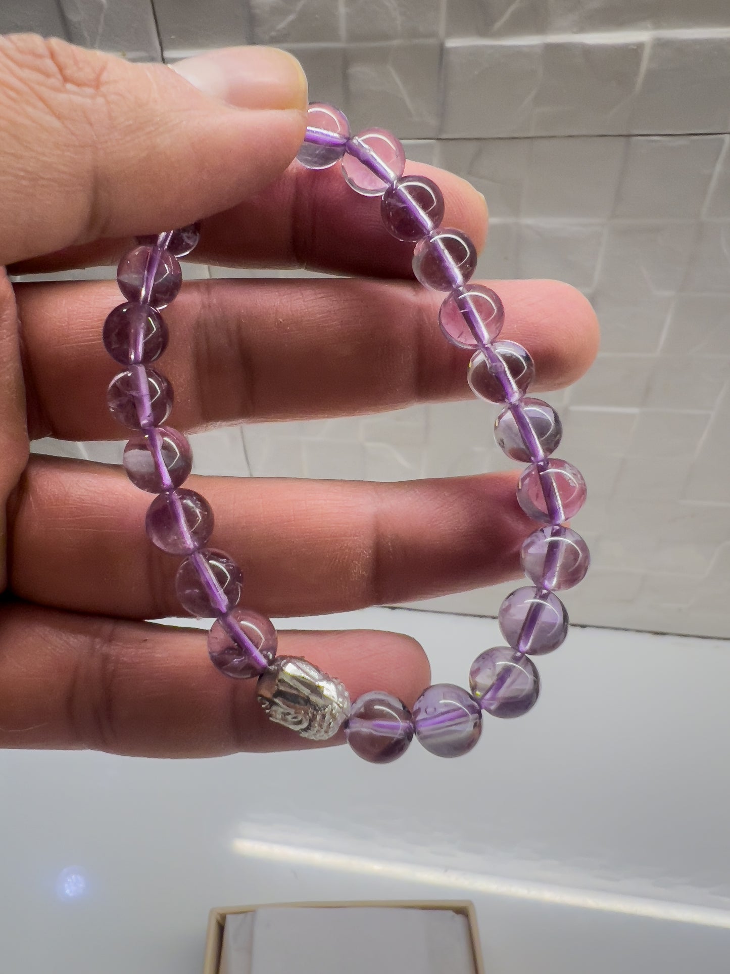 “Calm Your Mind” - Rare Bolivian Amethyst (Clear AA+ Quality) Bracelet - (Energised)