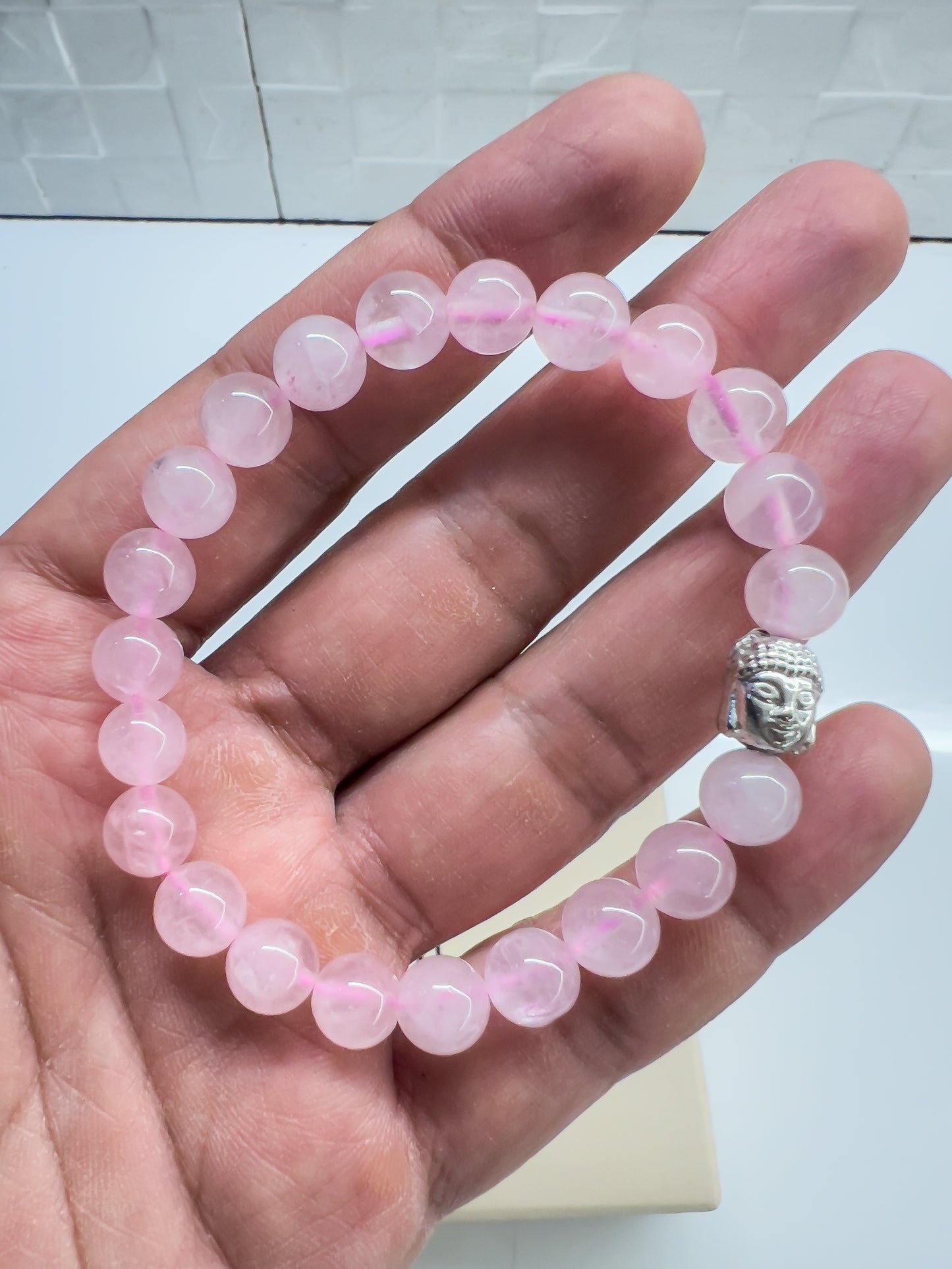 "Crystal Of Love" - Rose Quartz (AAA Quality) Bracelet - (Energised)
